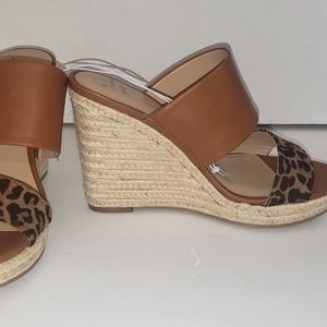 A New Day Leopard Wedges